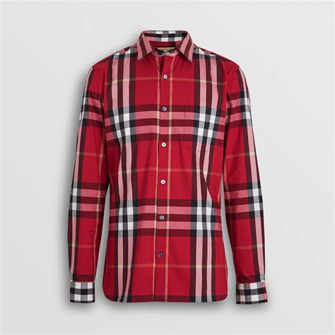 red burberry shirts